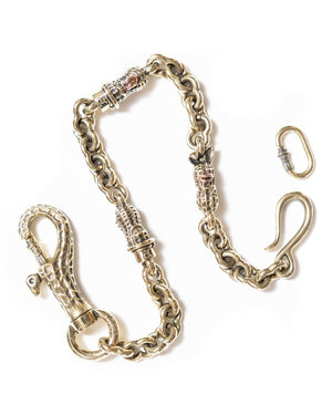 Peanuts & Co 3 Peanuts Wallet Chain Brass