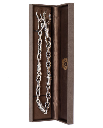 Peanuts & Co 3 Peanuts Wallet Chain Silver