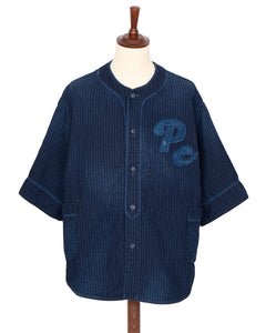 Porter Classic Sashiko Stripe Baseball Shirt, Custom