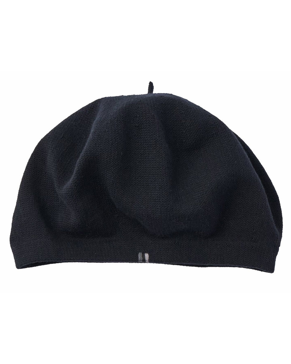 Porter Classic H/W Knit Beret (Tricolore), Black