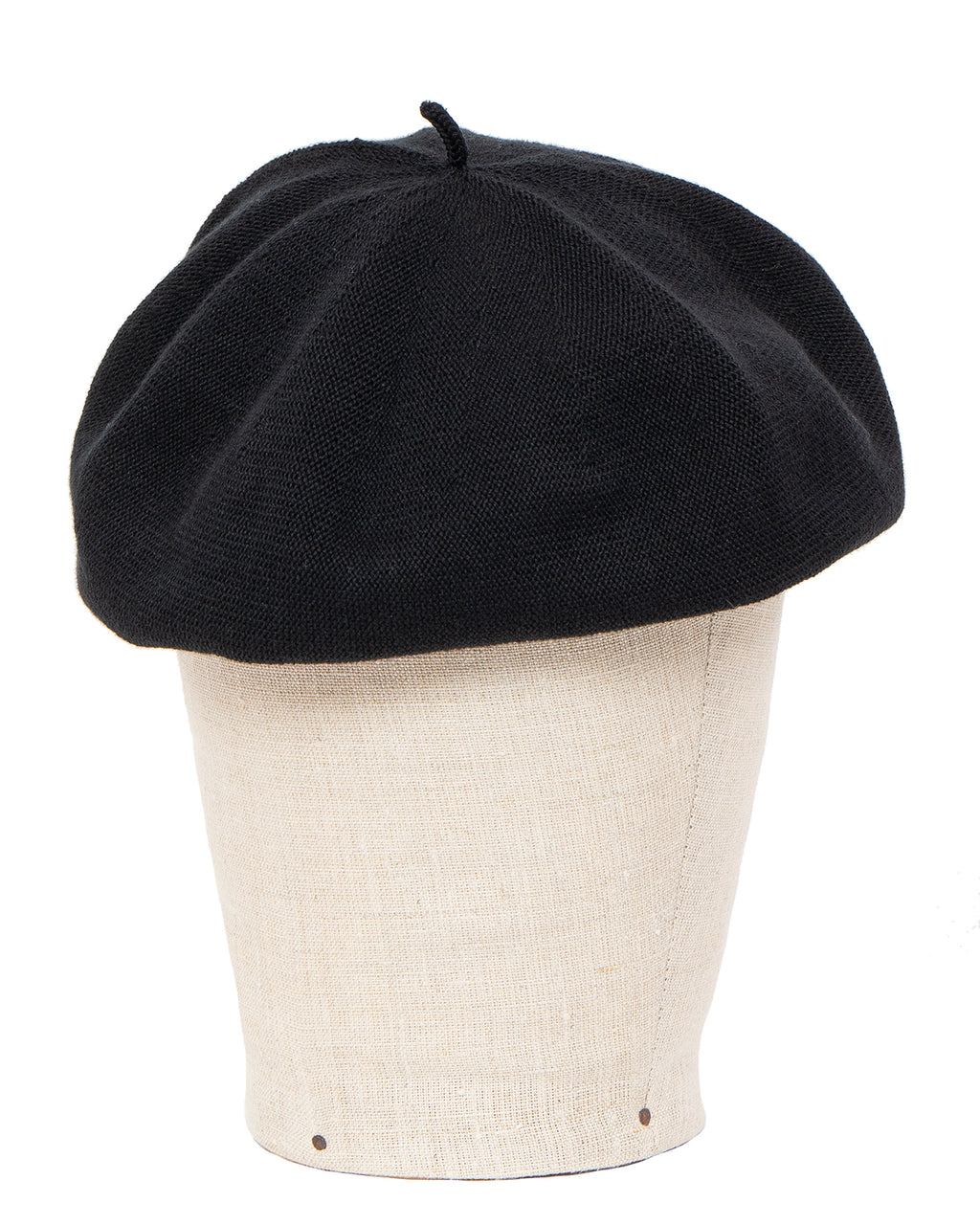 Porter Classic H/W Knit Beret (Tricolore), Black