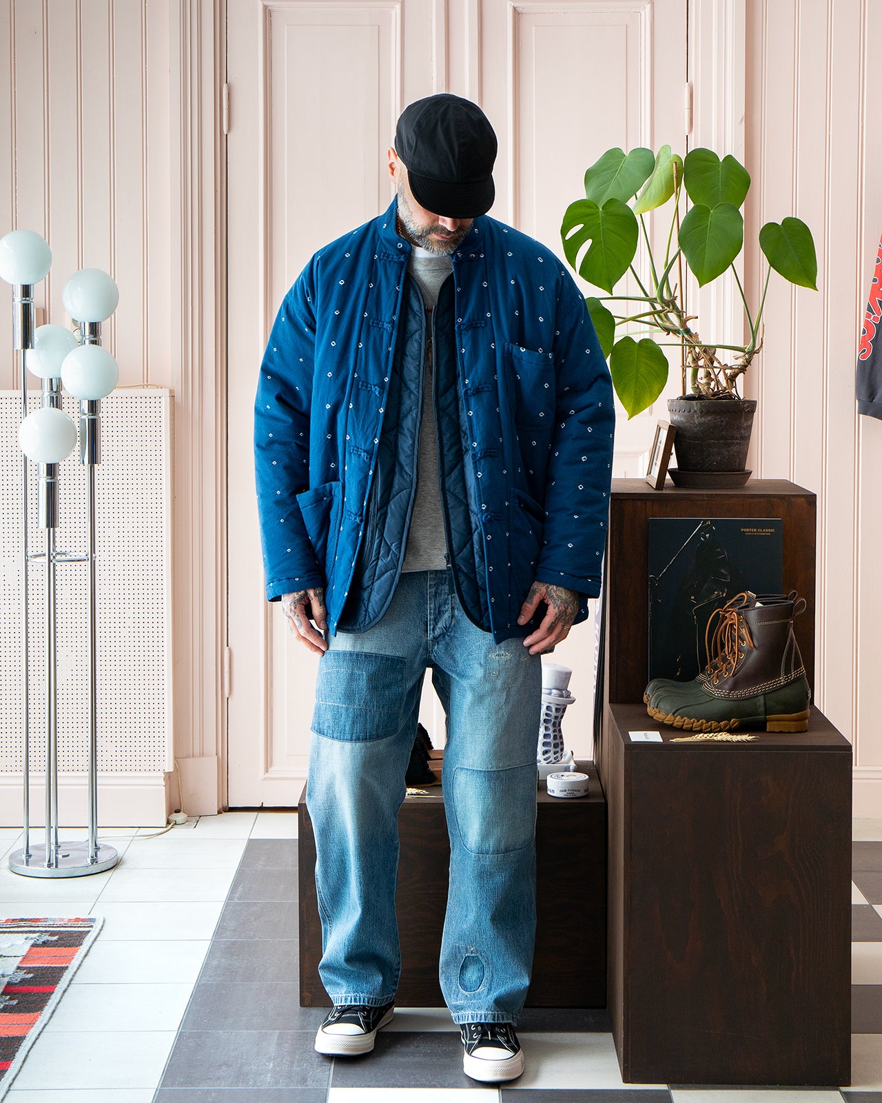 Porter Classic Blue Moon Indigo Chinese Jacket