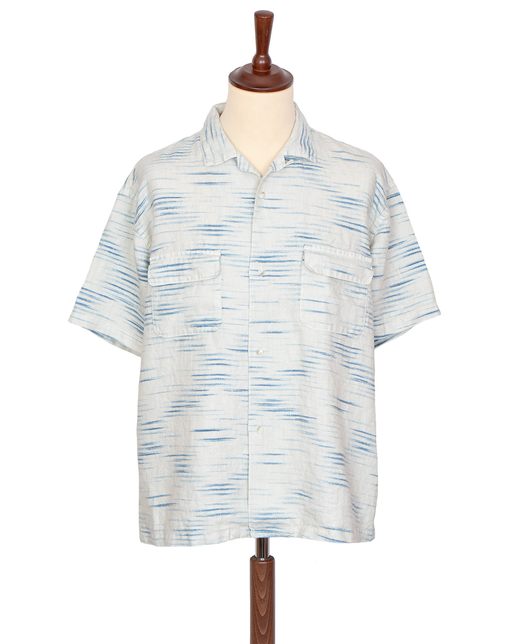 Porter Classic Old France Indigo Print Shirt