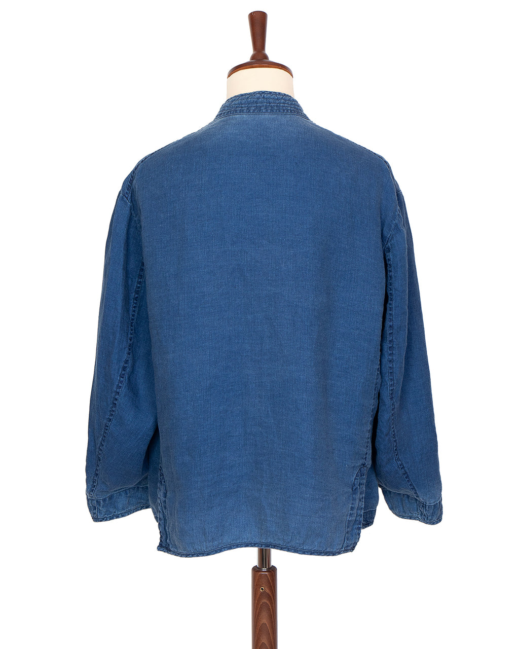 Porter Classic Indigo Linen Chinese Jacket