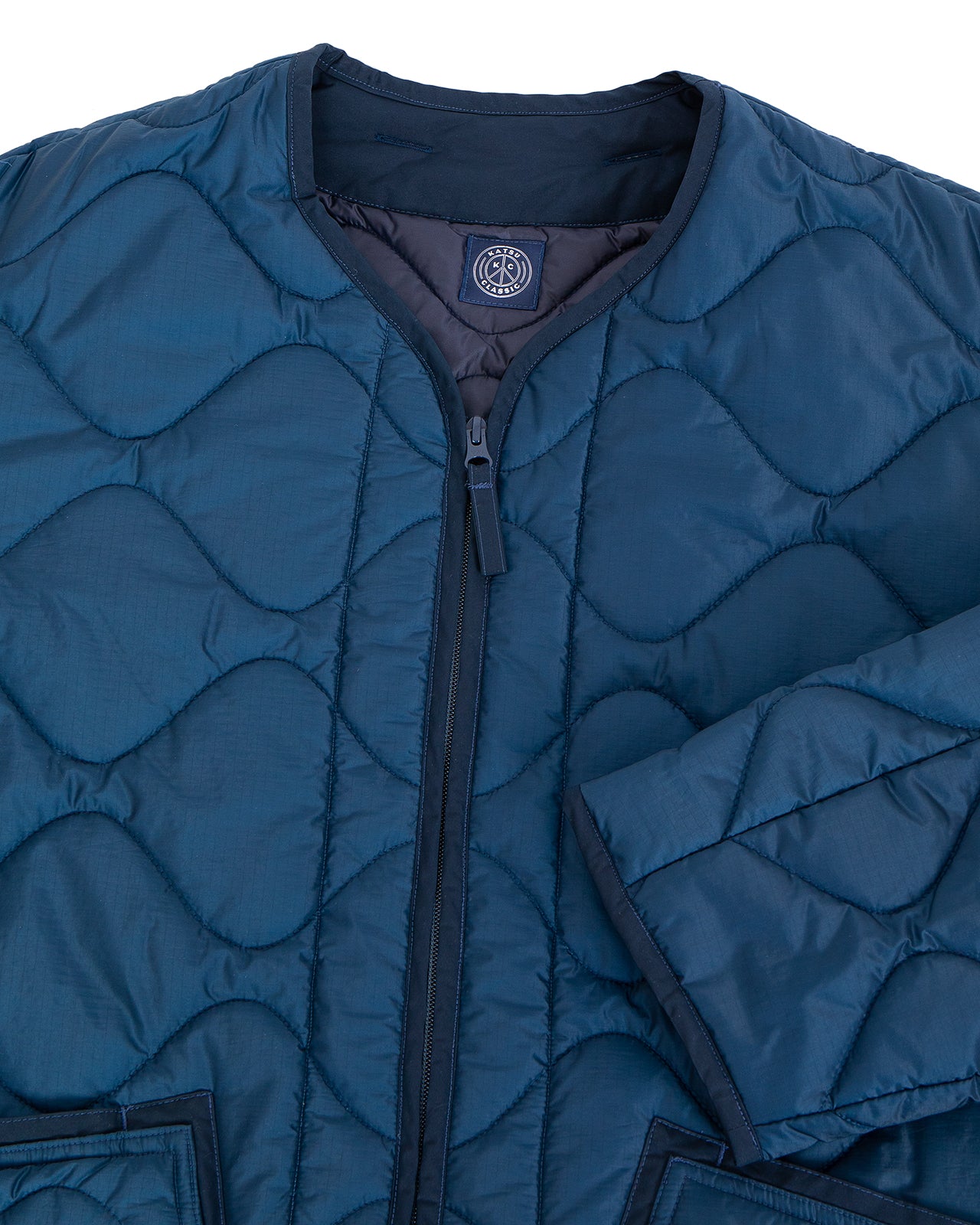 Porter Classic Liner Nylon Military Jacket, Blue