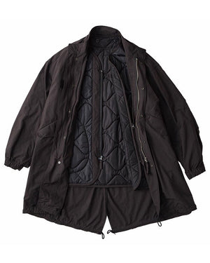 Porter Classic Weather Military Coat / Liner Nylon, Black