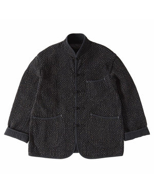 Porter Classic New Sashiko Chinese Jacket, Black