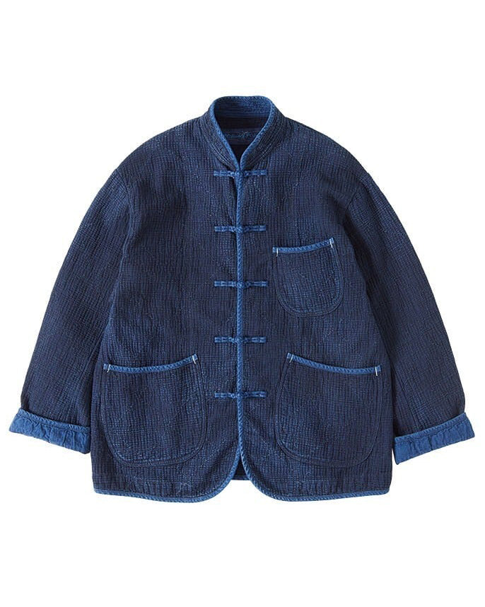 Porter Classic New Sashiko Light Chinese Jacket, Indigo