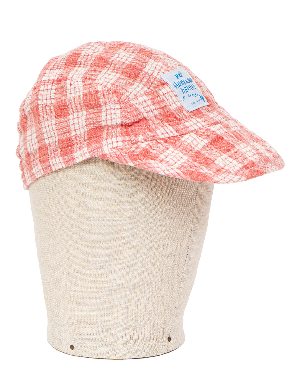 Porter Classic Linen Palaka Local Baseball Cap, Red