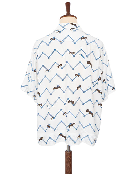 Visvim Copa Shirt S/S, Bats, White – Pancho And Lefty - Online Store