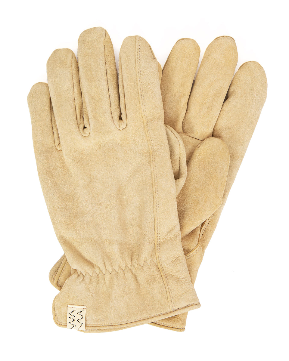 Visvim Suede Gloves, Ivory