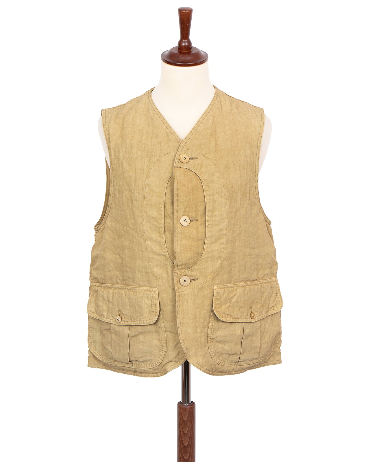 Visvim Gusto Down Vest, Beige