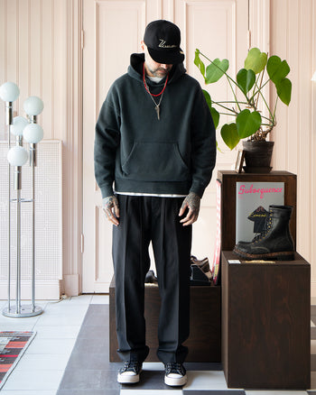 Visvim Jumbo SB Hoodie P.O. DMGD, Black