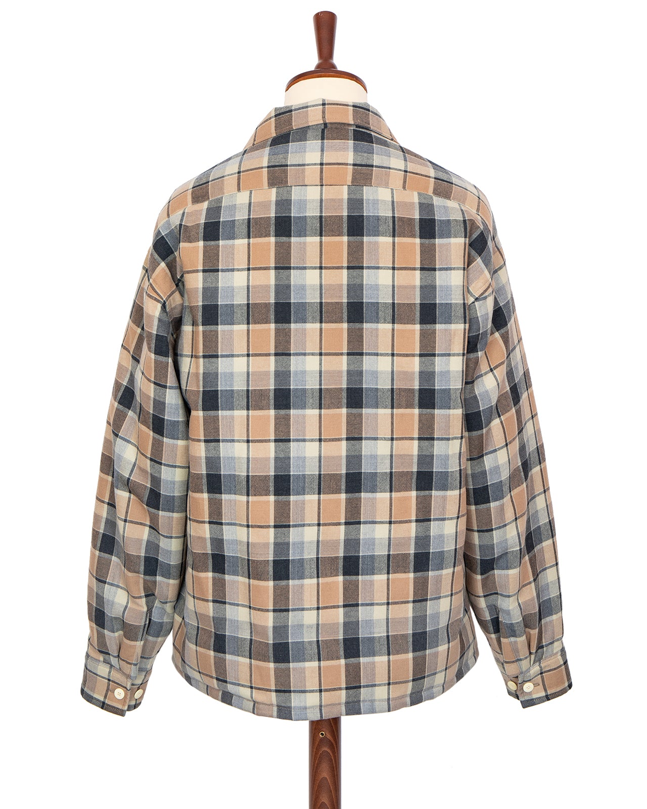 Visvim Keesey Check Down Jacket, Beige