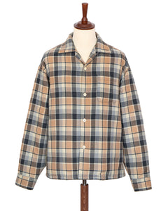 Visvim Keesey Check Down Jacket, Beige