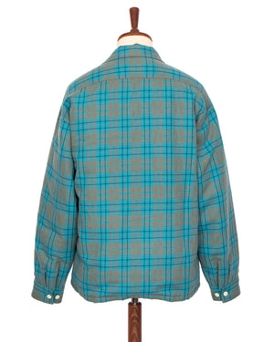 Visvim Keesey Check Down Jacket, Blue