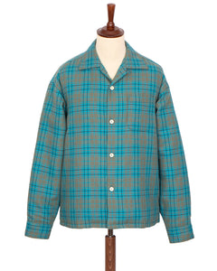 Visvim Keesey Check Down Jacket, Blue