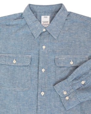 Visvim Langer Chambray Shirt, Light Indigo