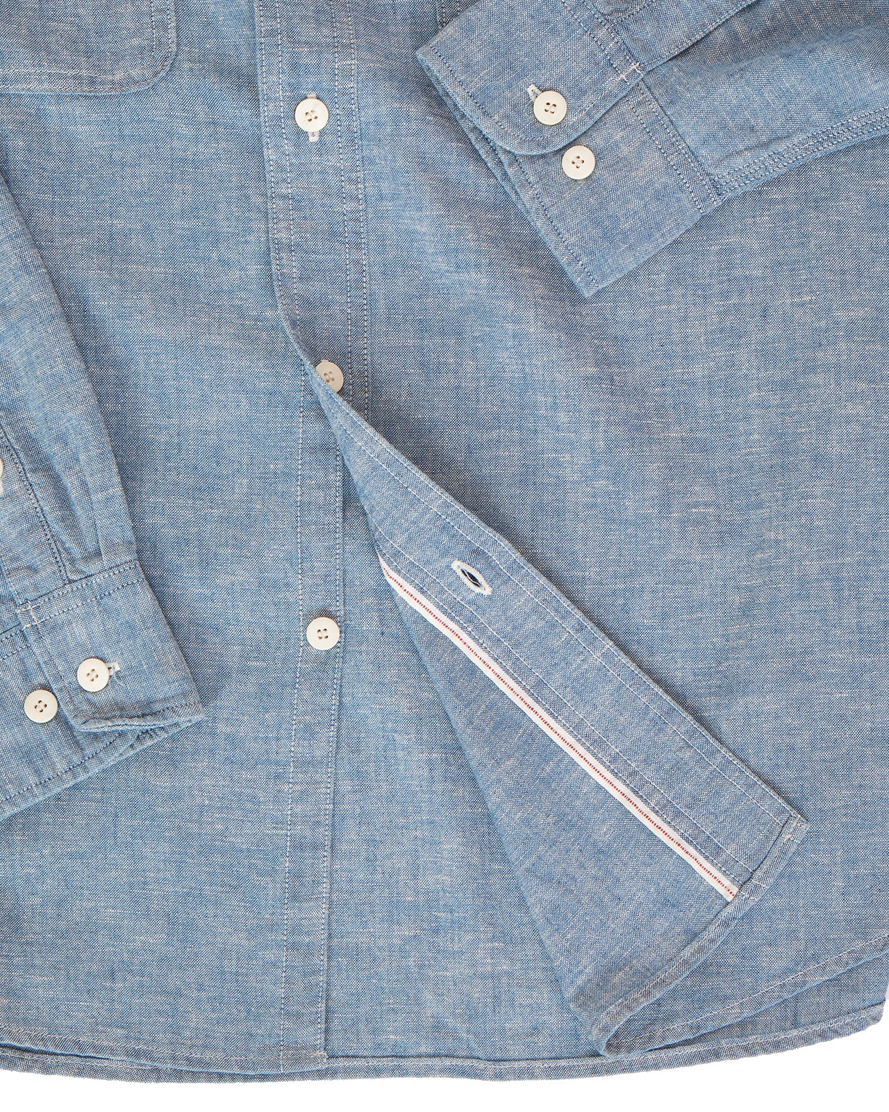 Visvim Langer Chambray Shirt, Light Indigo