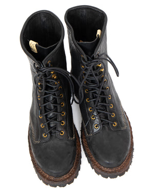 Visvim Scout Plain Toe Boots Hi-Folk Black