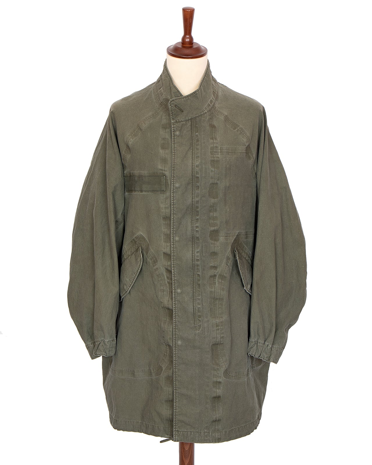 Visvim Six-Five Fishtail Parka 3L Damaged, Olive