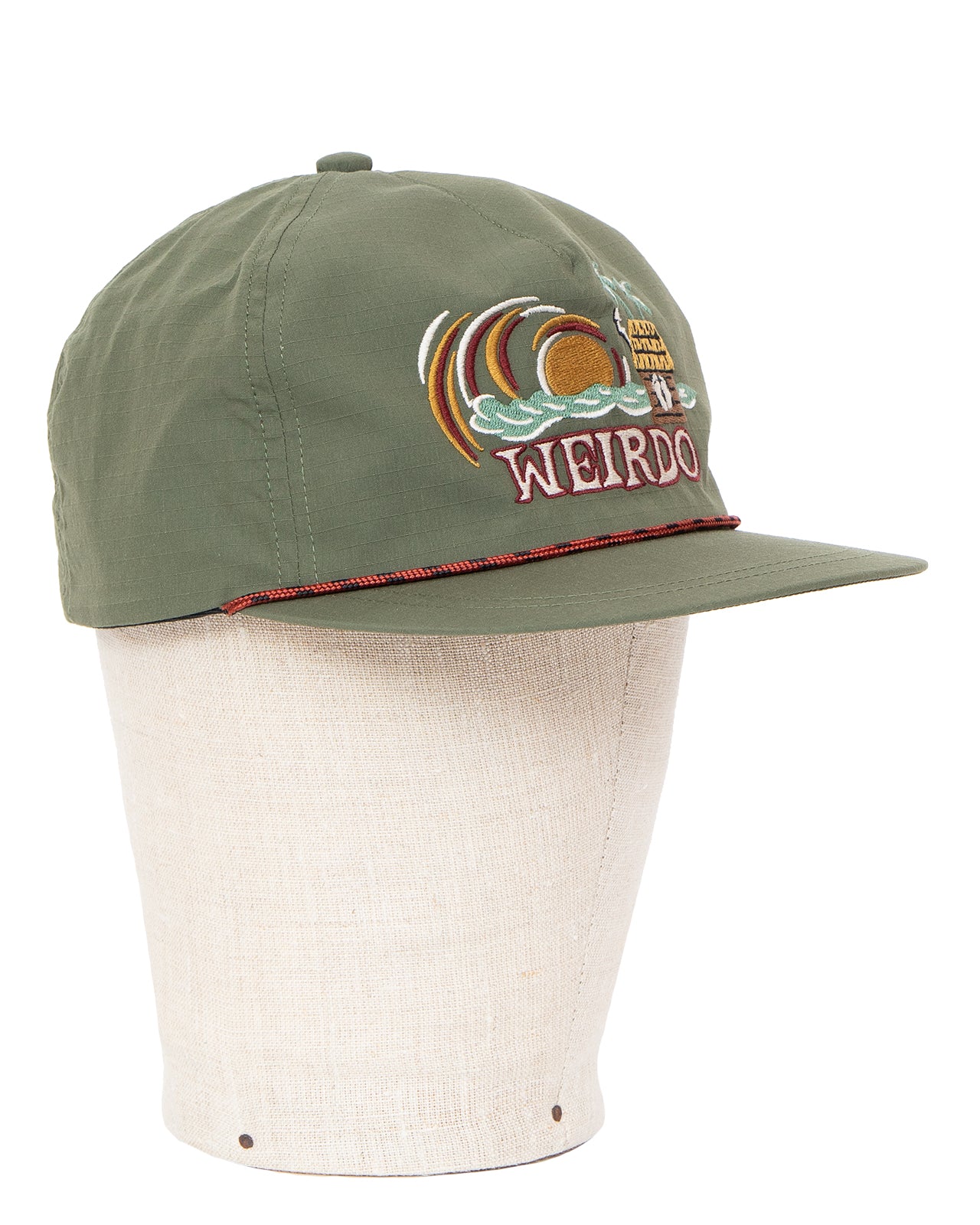 Weirdo Hut Nylon Cap, Khaki