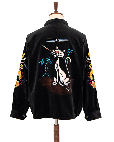 Weirdo Velveteen Souvenir Jacket, Hand Painting - Panchoandlefty