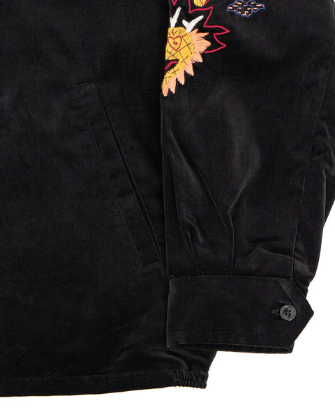Weirdo Velveteen Souvenir Jacket, Hand Painting - Panchoandlefty 
